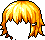 Black Succubus Hair, orange