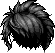Black Spiky Shag