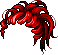 Wavy Dreads, red