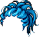 Wavy Dreads, blue
