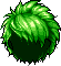 Black Lion Hair, green