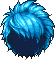 Black Lion Hair, blue