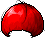 Black Long Bowl Cut, red