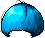 Black Long Bowl Cut, blue