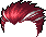 Black Dual Blade Hair, red