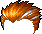 Black Dual Blade Hair, orange