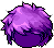 Novel Spunky Evan Hair, purple