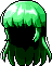 Black Lilin Hair, green