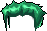 Black Gaga Hair, green