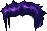 Black Gaga Hair, purple