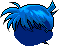 Clash Hair, blue