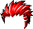 Dual Blade Hair, red