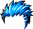 Dual Blade Hair, blue