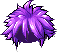 Black Heavy Metal Hair, purple