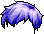 Black Clean-Cut Short Hair, purple