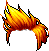 Spiky Bangs Hair, blonde