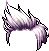Spiky Bangs Hair, purple
