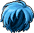 Layered Wave Cut, blue