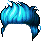 Super Tuft Hair, blue