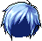 Overgrown Hair, blue