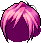 Black Pop Star Layered Hair, purple