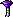 Black Trusty Top Knot, purple