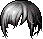 Black Neat Shaggy Hair
