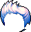 Mega Flip Hair, blue