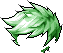 Black Wild Tangles Hair, green
