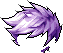 Black Wild Tangles Hair, purple