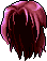 Pitch Black Demon Hair, red