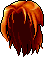 Pitch Black Demon Hair, orange