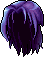 Pitch Black Demon Hair, purple