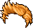 Waxed Hair, orange