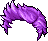Waxed Hair, purple