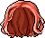 Black Loose Waves Hair, red