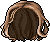 Black Loose Waves Hair, brown