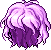 Black Artist Hair, purple