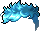 Black Double Whorls, blue