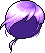 Black Prince Ponytail, purple