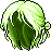 Valentine Hair, green