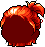Modern Samurai Hair, red