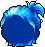 Modern Samurai Hair, blue