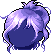 Wavy Ponytail, purple
