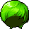 Black Movie Star Hair, green