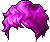 Black Romantic Perm Hair, purple