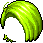 Black Artiste Hair, green