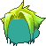 Black Blade-sharpened Hair, green