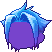Black Blade-sharpened Hair, blue