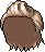 Black Mega Tease Hair, brown